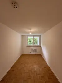 Leerer Raum mit Holzfußboden