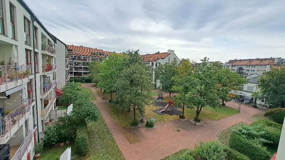 Ausblick vom Balkon