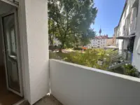 Balkon mit Gartenblick