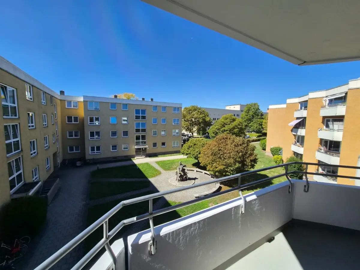 Blick vom Balkon